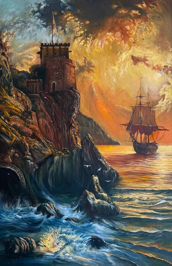 Painting for sale online - Fairytale Island