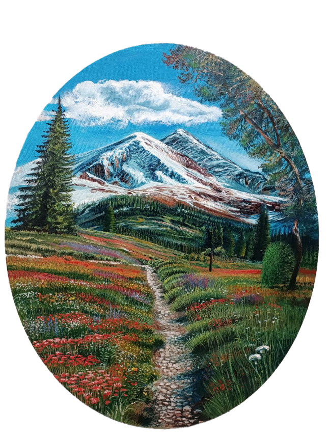 Painting for sale online - Mountain landscape