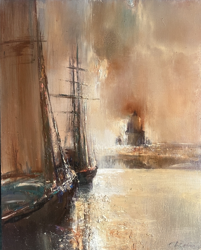 Painting for sale online - Regatta on the Neva