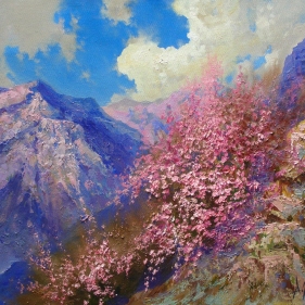 Painting for sale online - Spring in the mountains
