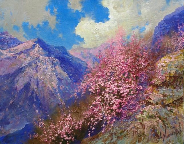 Painting for sale online - Spring in the mountains
