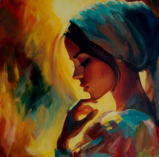 Painting for sale online - A moment of silence