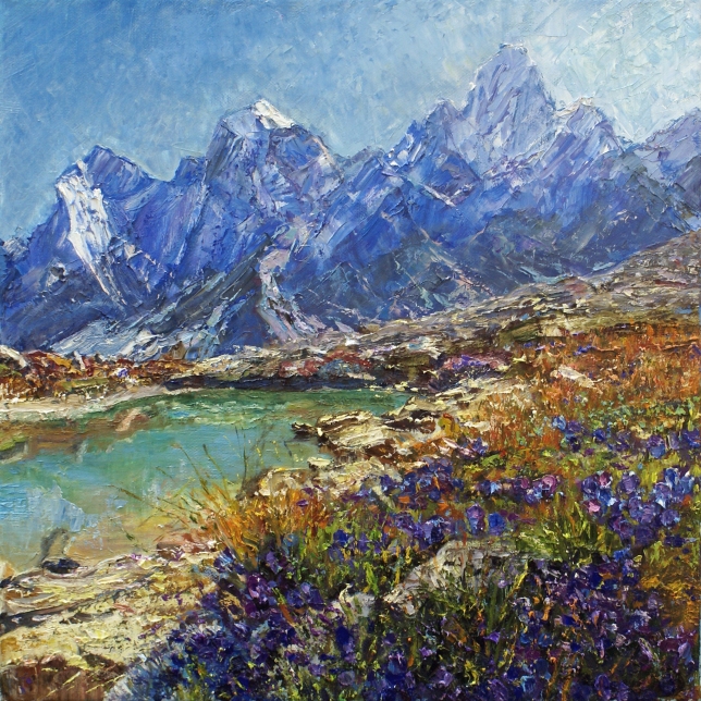 Painting for sale online - Mountain landscape