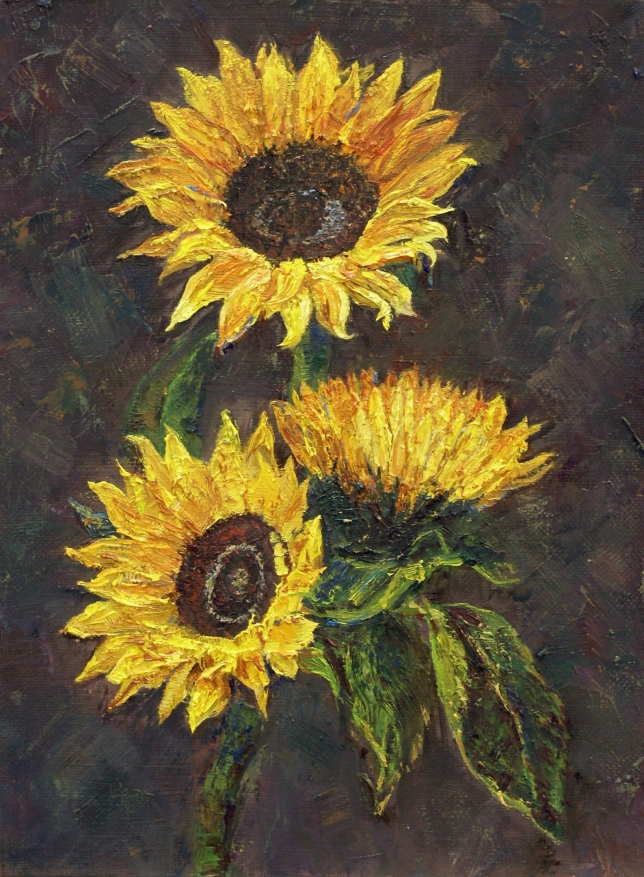Painting for sale online - Sunflowers