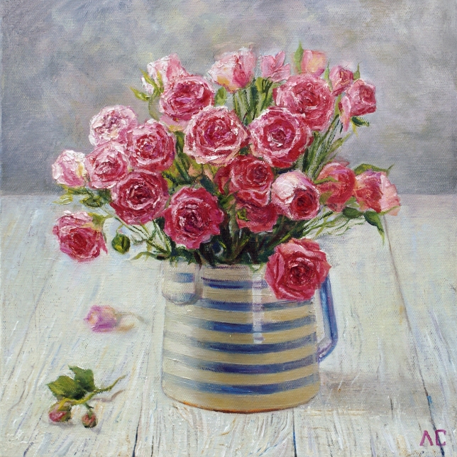 Painting for sale online - Bouquet of roses
