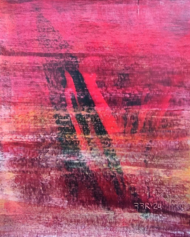 Painting for sale online - The wind bends the stone