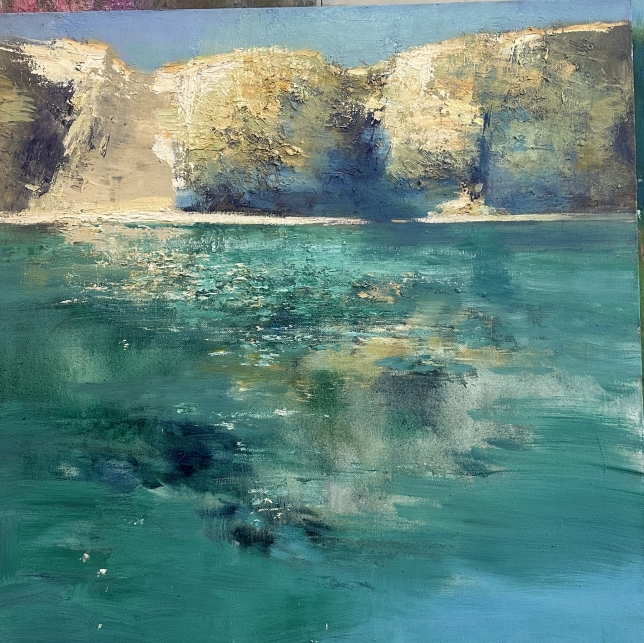 Painting for sale online - Stones and the sea