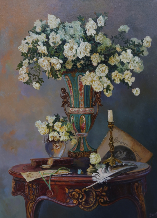 Painting for sale online - Wild roses