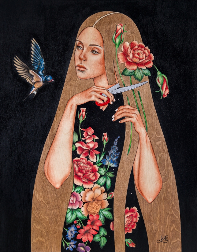 Painting for sale online - The Blue Bird