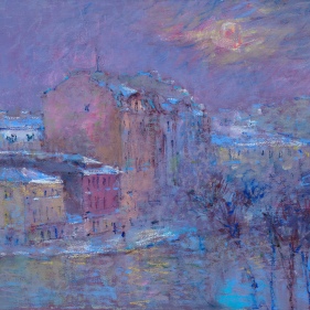 Painting for sale online - On Karpovka. Evening