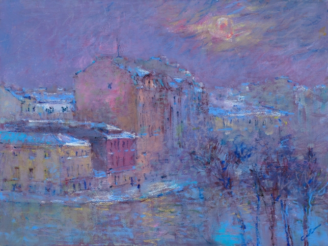 Painting for sale online - On Karpovka. Evening