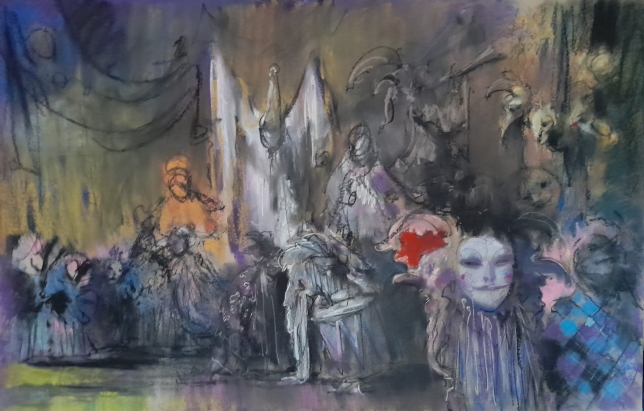 Painting for sale online - Mysterious сarnival