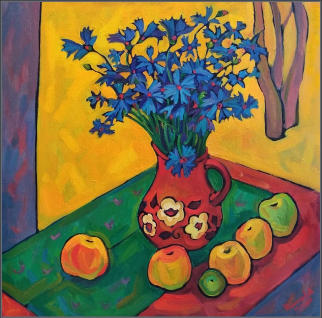 Painting for sale online - Cornflowers