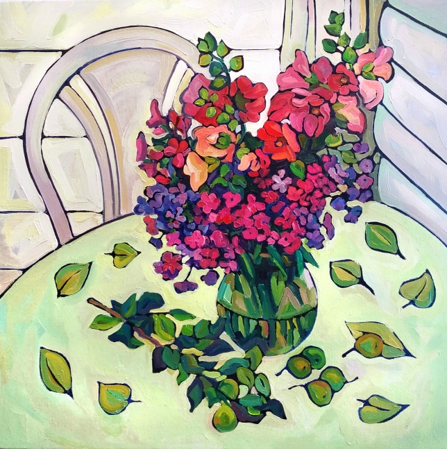 Painting for sale online - On the terrace 