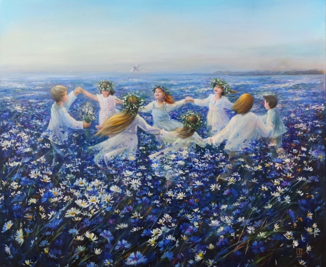 Painting for sale online - A sea of happiness