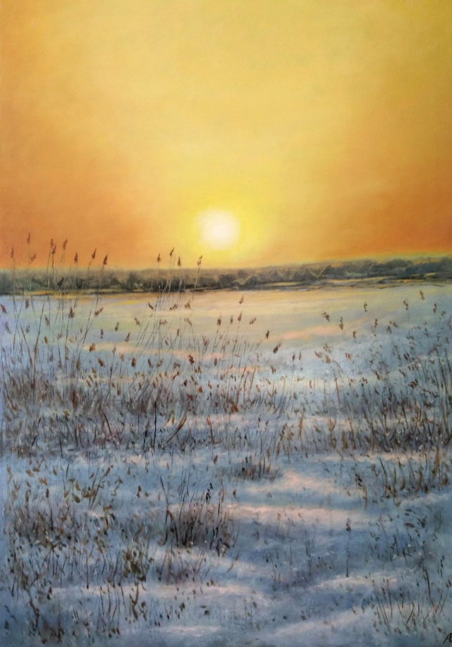 Painting for sale online - The Winter Evening 