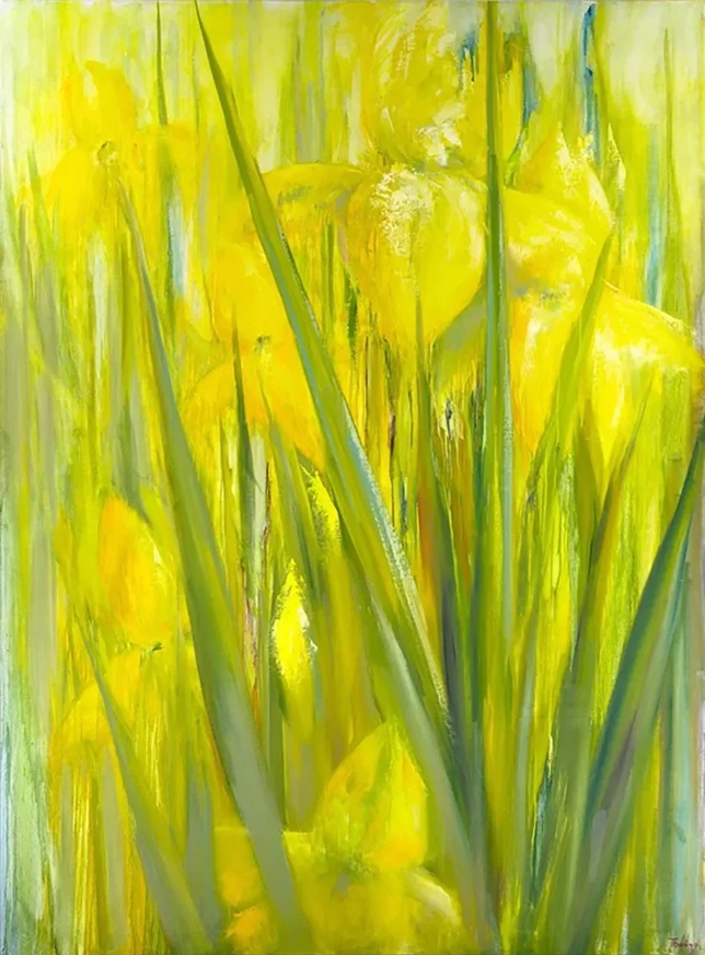 Painting for sale online - Sunny irises