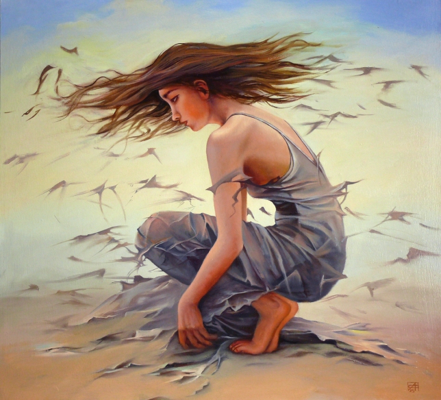 Painting for sale online - Waiting for autumn