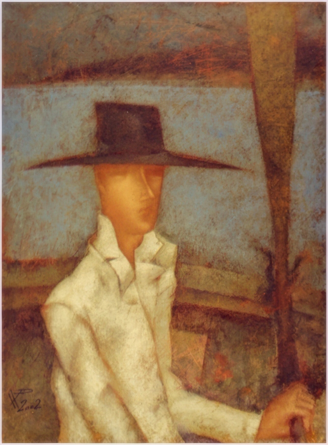 Painting for sale online - Man in a hat