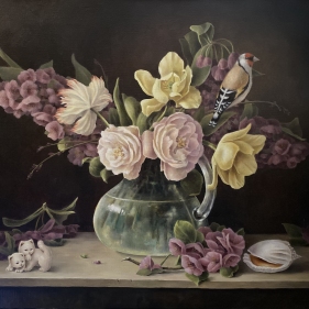 Painting for sale online - Still Life with a Goldfinch