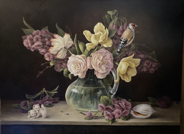 Painting for sale online - Still Life with a Goldfinch