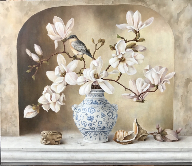 Painting for sale online - Magnolias