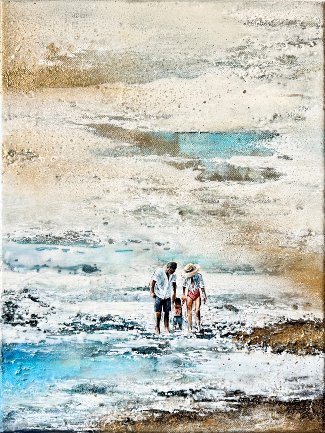 Painting for sale online - Three by the sea