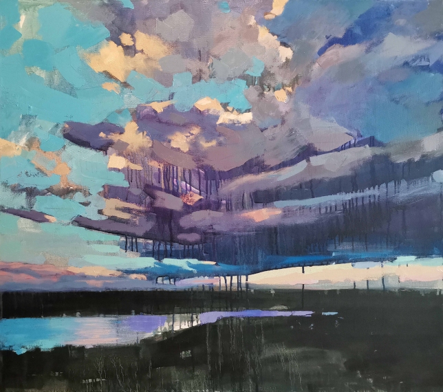 Painting for sale online - Above the Vyatka river