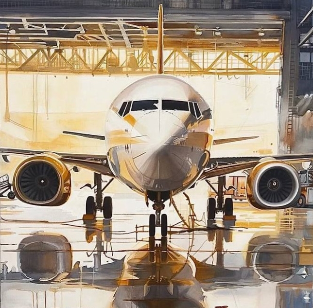 Painting for sale online - Under the wing of a dream