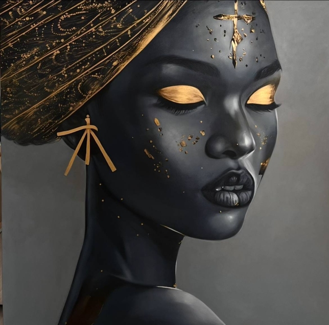 Painting for sale online - The Golden Secret of Africa