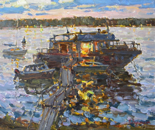 Painting for sale online - Hot Volgas's Night.	