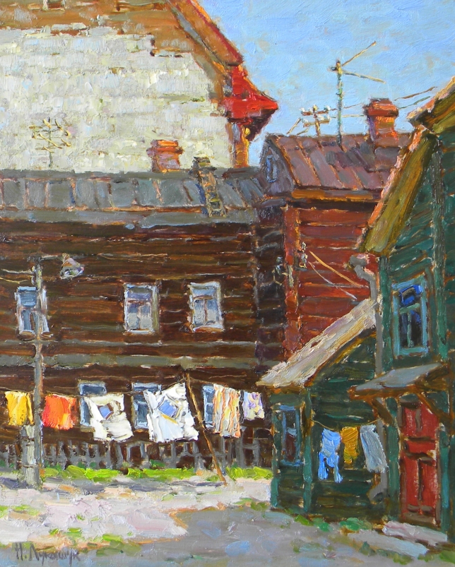 Painting for sale online - The Old Yard.