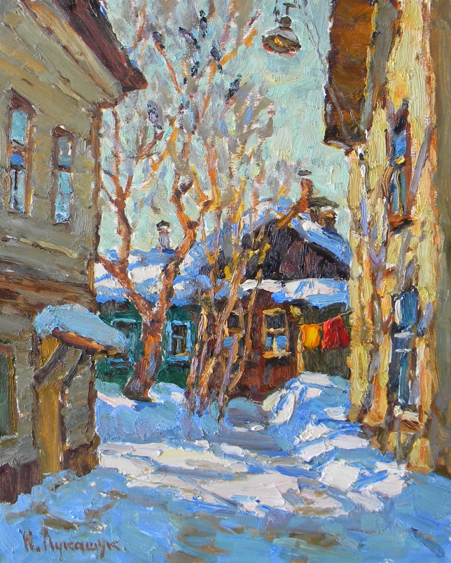 Painting for sale online - The Old Yard in Samara.