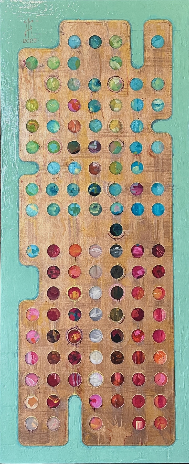 Painting for sale online - Punch Card of Life