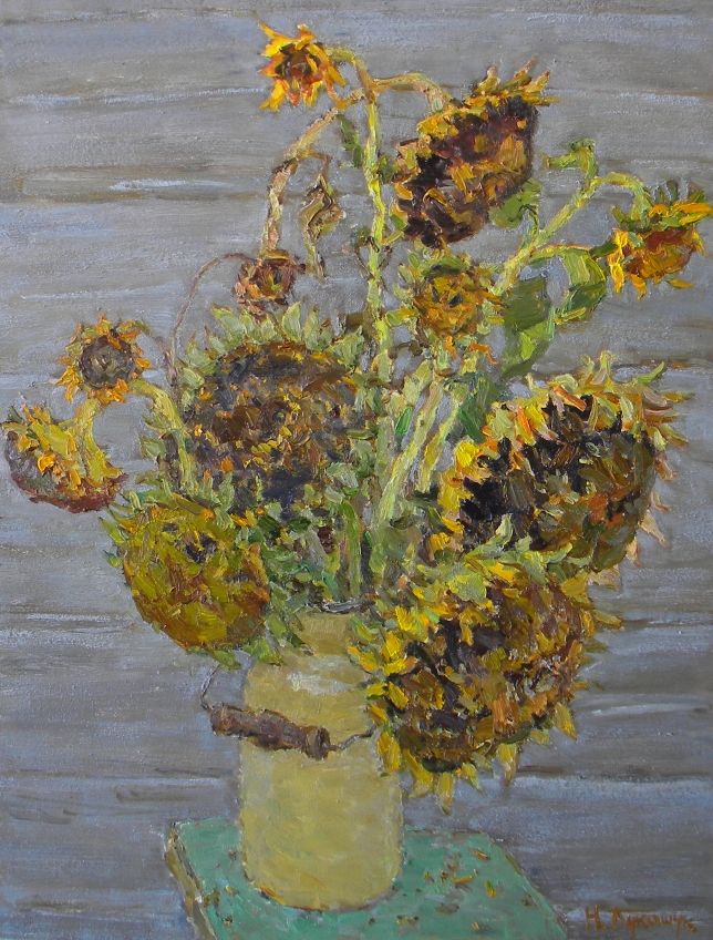Painting for sale online - The Sunflowers.