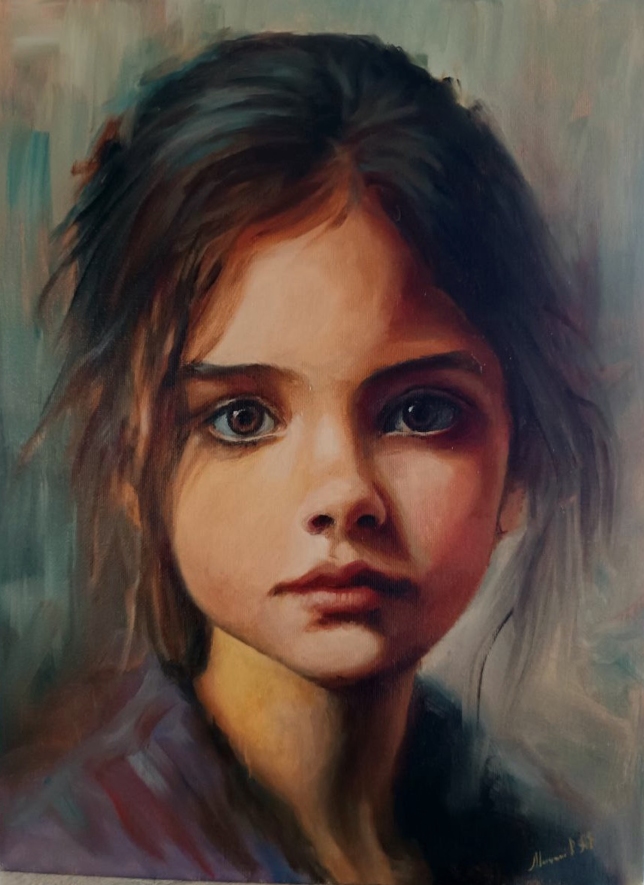 Painting for sale online - Portrait of a girl