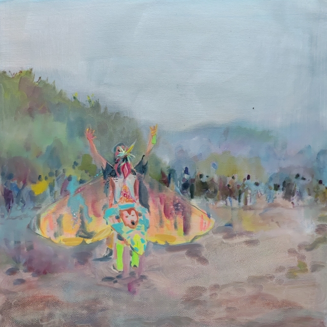 Painting for sale online - Karacus Marakus. Moth