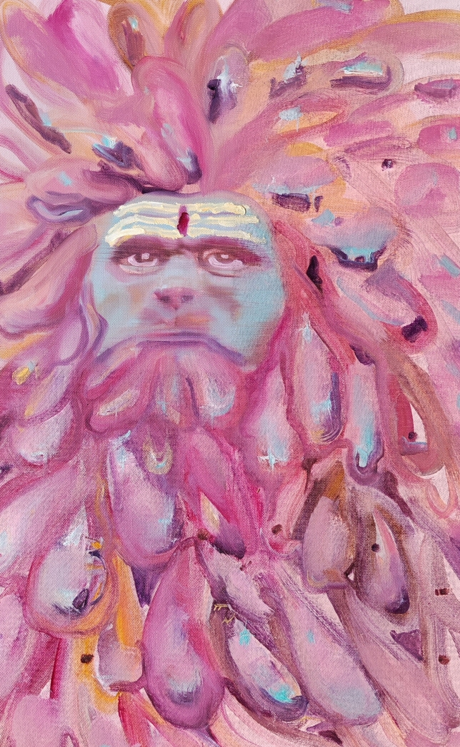 Painting for sale online - Leo face