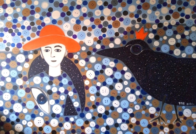 Painting for sale online - Crow