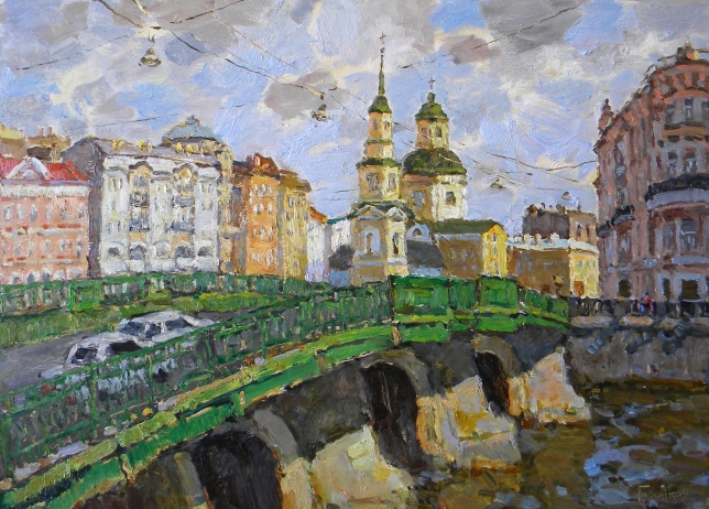 Painting for sale online - The Belinsky Bridge