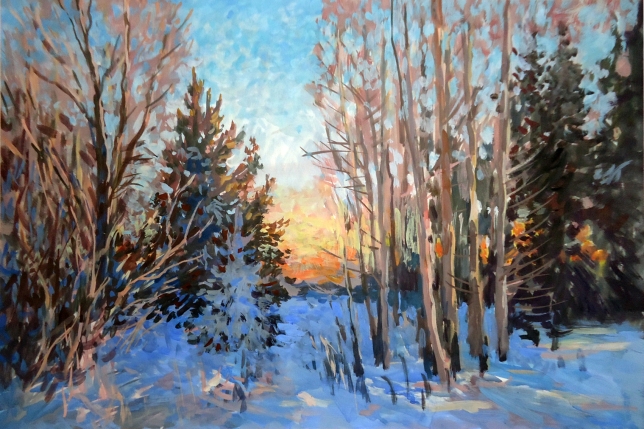 Painting for sale online - January morning