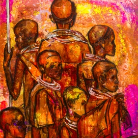 Painting for sale online - Maasai