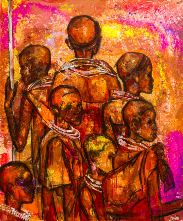 Painting for sale online - Maasai