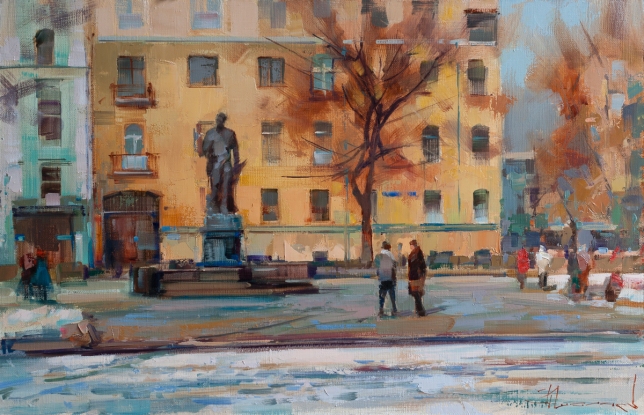 Painting for sale online - Let's go carousing to the imagists. Tverskaya Boulevard