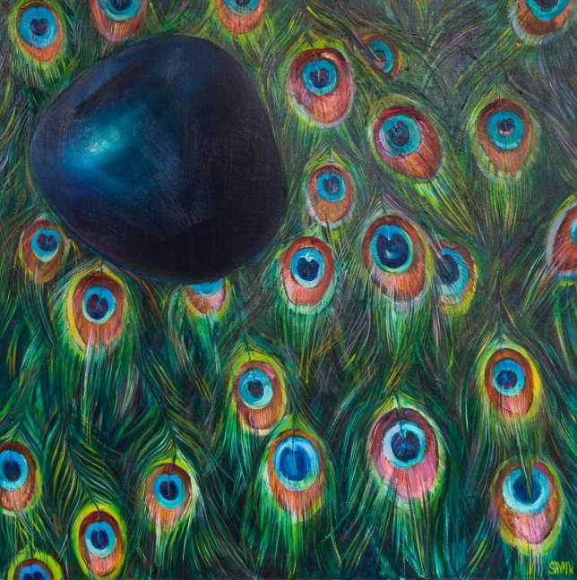 Painting for sale online - «Is it you who has given beautiful wings to the peacock?»