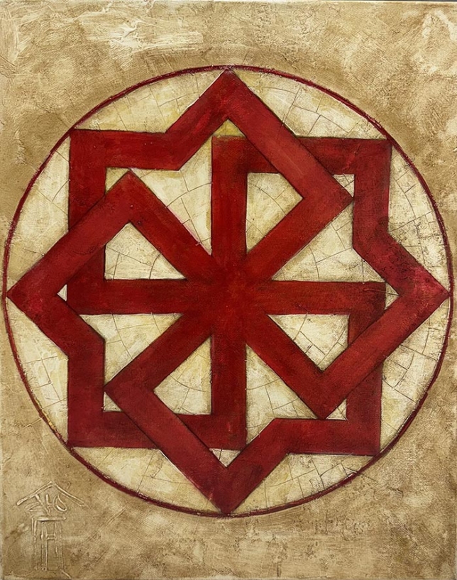 Painting for sale online - Molvinets - Slavic amulet