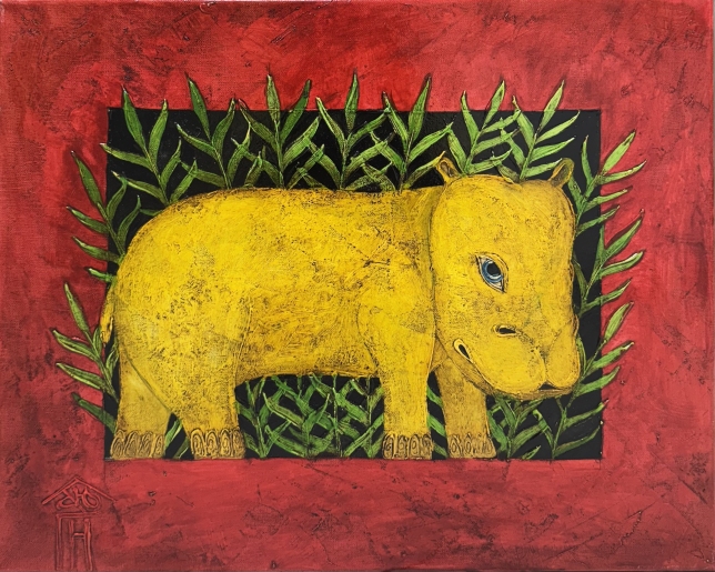 Painting for sale online - Hippopotamus