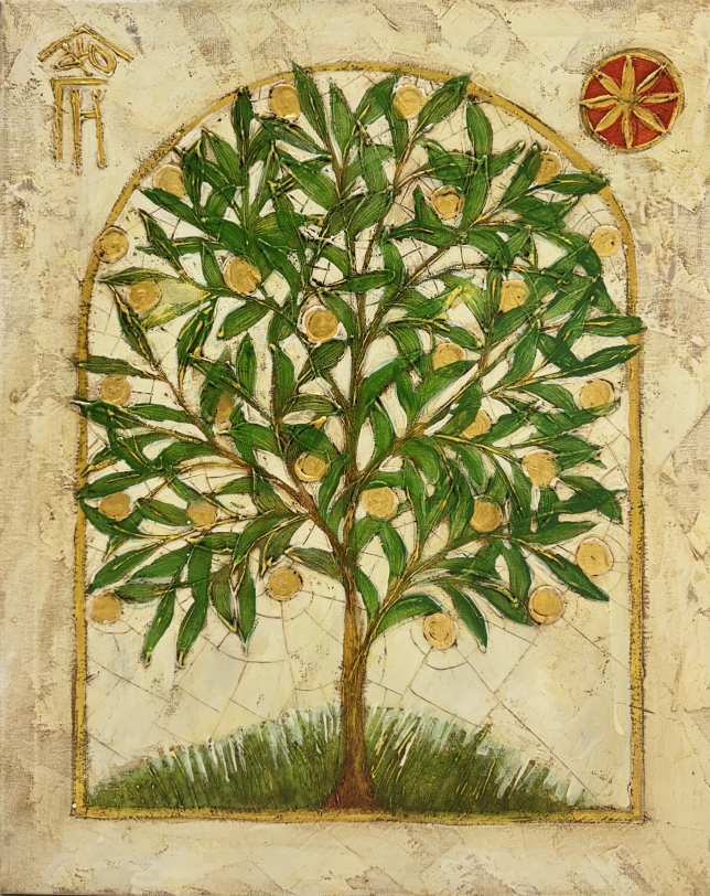 Painting for sale online - Tree with fruits