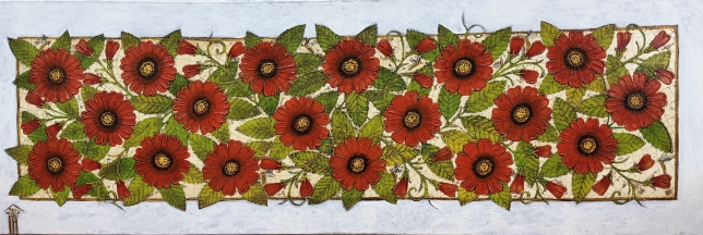 Painting for sale online - Red flowers