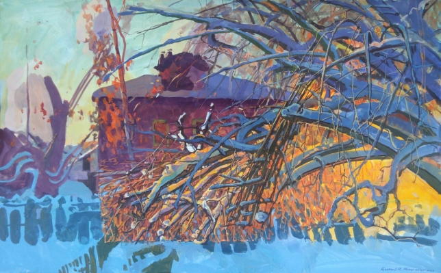 Painting for sale online - Between the branches